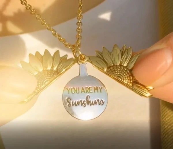 Sunflower Love and Friendship Locket