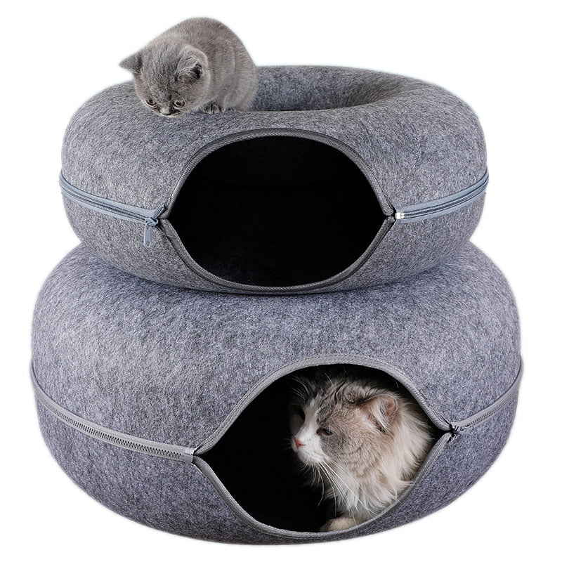 The Joy Donut™ Cat Tunnel Bed